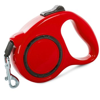 Automatic Retractable Dog Leash, 5m, up to 15kg, Red