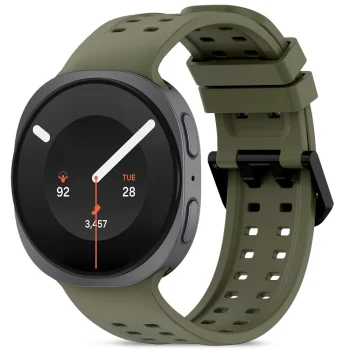 Tech-Protect Silicone Air laikrodžio dirželis Samsung Galaxy Watch 40/44/46 mm, alyvuogių