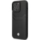 BMW Leather Card Slot dėklas, skirtas iPhone 14 Pro Max 6.7\" Juodas