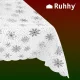 Ruhhy Christmas Tablecloth White/Silver 140x260 cm