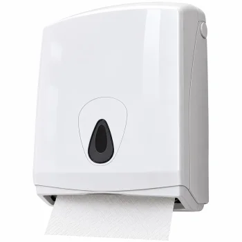 Wall-mounted ZZ paper towel dispenser, 40 cm, white