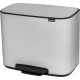 Šiukšliadėžė su pedalu Brabantia Bo 36 L, balta