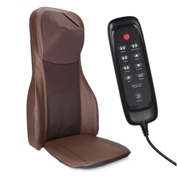 4Fizjo ULTRA Shiatsu nugaros ir kaklo masažinis krėslo įklotas, rudas