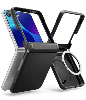 Ringke Onyx Flap MagSafe dėklas Samsung Galaxy Z Flip 8, juodas