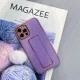 Dėklas iPhone 12 Pro su atlenkiamu stovu, violetinis