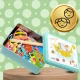 Wooden Fishing Game for Kids with Rod in a Metal Storage Tin