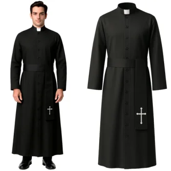 Ruhhy Priest Costume for Adults, Halloween Fancy Dress Outfit 26174, XL/XXL