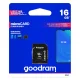 Goodram 16 GB microSDHC atminties kortelė (U1 100MB/s)