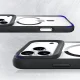 3Mk iPhone 17 Pro Max dėklas Satin Armor MagCase, skaidri juoda