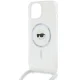 Karl Lagerfeld dėklas iPhone 15 / 14 / 13 Crossbody IML Karl Head MagSafe, skaidrus