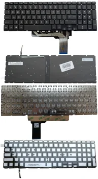 Klaviatūra HP Victus 16-R, 16-E, 16-D, 16-S, 15-FA, 15-FB (su apšvietimu, US), juoda