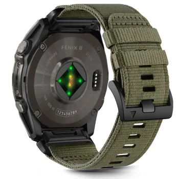 Tech-Protect Nylon Strap for Garmin Fenix 5X/6X/7X/8 (51mm), Green