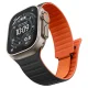 Laikrodžio dirželis Spigen Athlex Air M, skirtas Apple Watch 44/45/46/49 mm, juodas / oranžinis