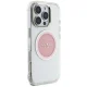 Dėklas Guess IML Metal Colored Circle Classic Logo MagSafe iPhone 16 Pro, rožinis