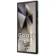 Guess Samsung Galaxy S24 Ultra dėklas Grip Stand 4G Triangle Strass, rudas