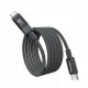 Choetech XCC-1068 USB-C į USB-C laidas su ekranu PD 60W 1.2 m, juodas