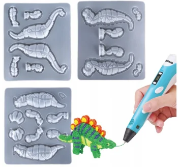 Set of 9 Plastic Molds Templates Stencils for 3D Printing Pen