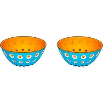 Dubenėlių rinkinys Guzzini Le Murrine 12 cm, 2 vnt., mėlynas / oranžinis