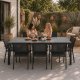 MultiGarden sodo stalas 180x90 cm 8 asmenims, pilkas