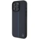 Mercedes dėklas iPhone 16 Pro Max telefonui Blue Line Leather MagSafe, tamsiai mėlynas