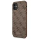 Guess 4G Metal Gold Logo dėklas iPhone 11 / XR telefonui, rudas