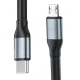 Laidas 3mk Hyper Cable N-SERIES USB-C / Micro USB 3m 10W, juodas