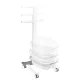 Pedikiūro vonelės vežimėlis Comfort su Lift funkcija, 24-47 cm
