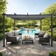 Sodo pergola Multigarden 3x4 m, pilka
