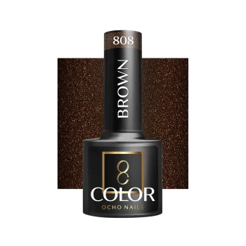 Ocho Nails Gel Polish Brown 808, 5 g