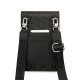 Karl Lagerfeld Monogram Plate rankinė telefonui KLWBSAMSMK, juoda