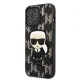 Karl Lagerfeld dėklas Monogram Ikonik Patch, skirtas iPhone 13 / 13 Pro, juodas