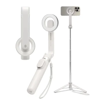Spigen S571W MagSafe Bluetooth asmenukių lazda-trikojis, smėlio spalvos
