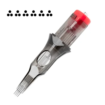 Tatuiruočių kasetės El Cartel V2 6 InRow 0.35 3RLX Long Taper, 10 vnt.