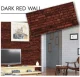Dekoratyvinė sienų plokštė DARK RED WALL, 500x1000 mm