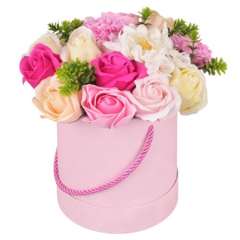 Ruhhy Flower Box dirbtinių gėlių kompozicija dėžutėje