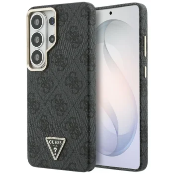Guess 4G Triangle Logo MagSafe dėklas Samsung Galaxy S26 Ultra, juodas