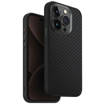 Uniq Keva Magclick dėklas su MagSafe, skirtas iPhone 15 Pro, juodas