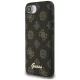 Guess Peony Script Logo MagSafe dėklas iPhone 16e, juodas