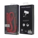 Universalus per petį nešiojamas telefono dirželis Audi 120 cm x 10 mm, raudonas