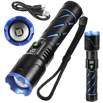 Taktikinis LED žibintuvėlis Trizand 26950, 800 lm, juodas