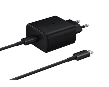Samsung EP-TA845EWE 45W įkroviklis su 1.8m USB-C laidu EP-DW767JWE, juodas