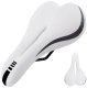White Bicycle Saddle with Anatomical Hole