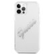Guess iPhone 12 Pro Max dėklas Vintage Script, skaidrus