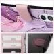 Tech-Protect Wallet Case for Samsung Galaxy A25 5G, Pink Marble