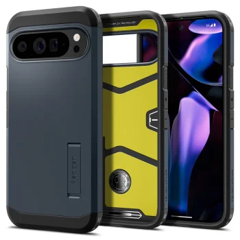 Spigen Tough Armor dėklas, skirtas Google Pixel 9 Pro XL, grafito spalva