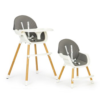 ECOTOYS „du viename“ daugiafunkcė maitinimo kėdutė 130136, pilka