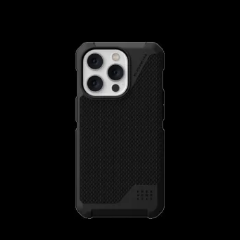UAG Metropolis LT MagSafe dėklas iPhone 14 Pro telefonui, juodas Kevlar