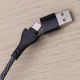 Maxlife All-in-1 laidas USB/USB-C į Lightning ir 2x USB-C 66W 1m juodas