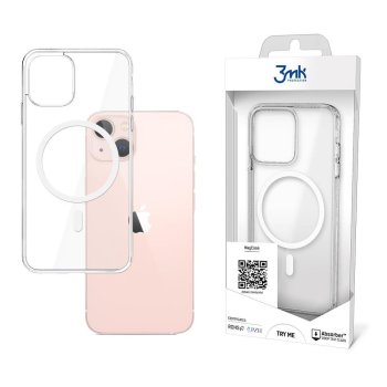 Apple iPhone 13 6.1'' 3MK MagCase Clear Case Cover, Transparent