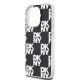 DKNY dėklas iPhone 15 Pro Max telefonui IML Checkered Mono Pattern, juodas